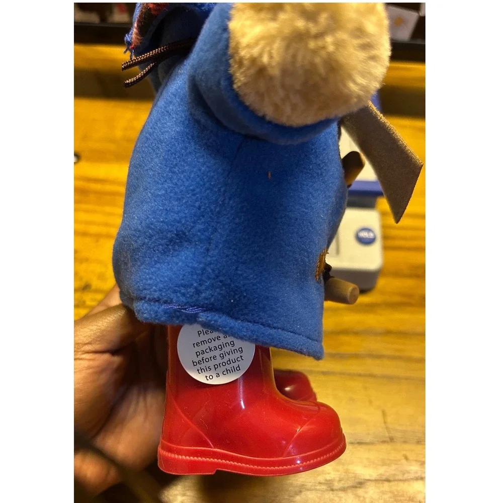2018‎ Paddington Bear Plush Toy Blue Coat Red Boots Hat Classic Stuffed Animal